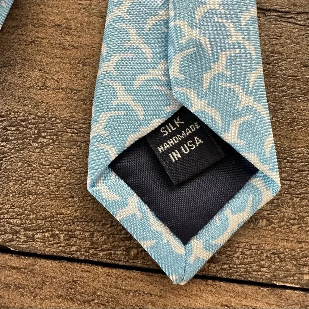 Collared Greens 100% Silk Blue Seagull Tie Necktie Nautical Beach‎ Preppy Birds